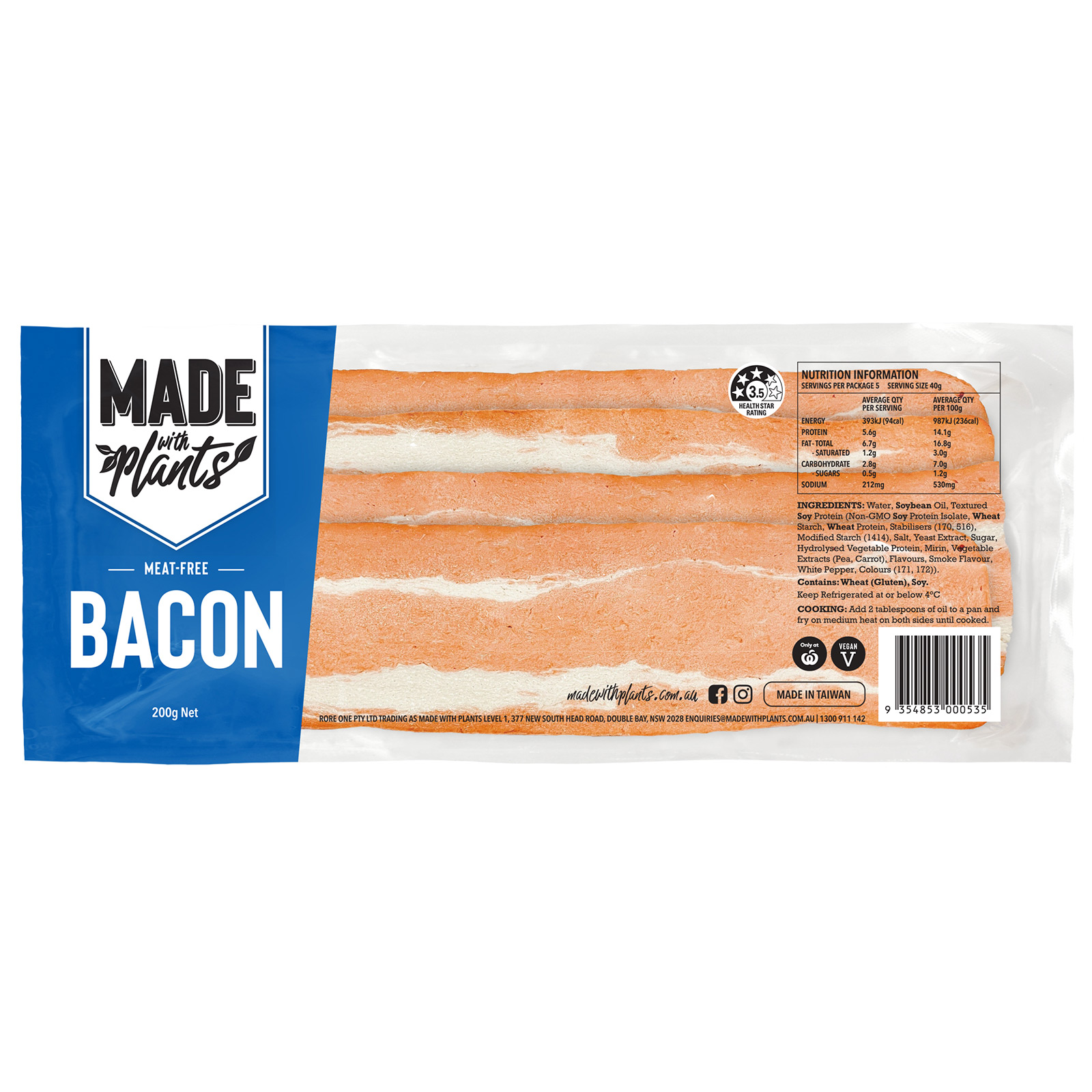 Meat Free Bacon by Made With Plants Ratings & Reviews | Buy Vegan