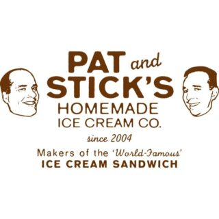 Pat and Stick Logo Buy Vegan