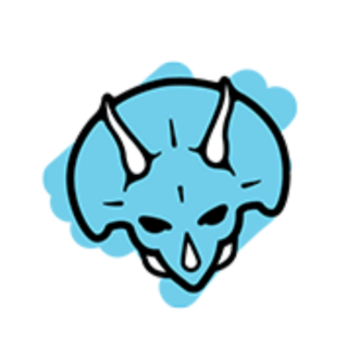 Blue Dinosaur Logo Buy Vegan