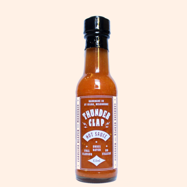 Thunderclap Hot Sauce Logo Buy Vegan