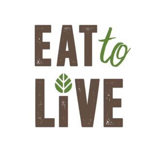 Eat To Live Logo Buy Vegan